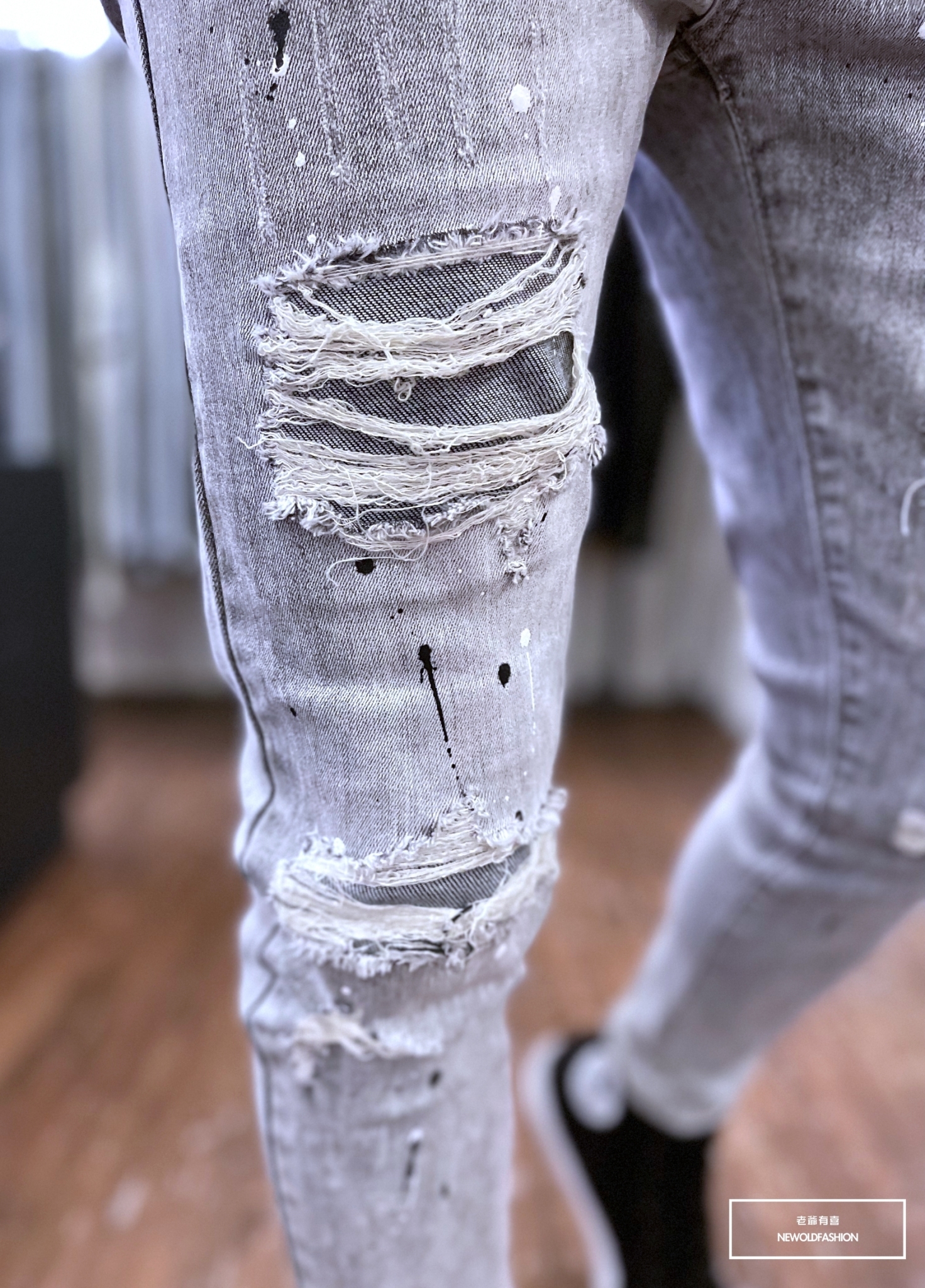 黑白潑漆補丁造型