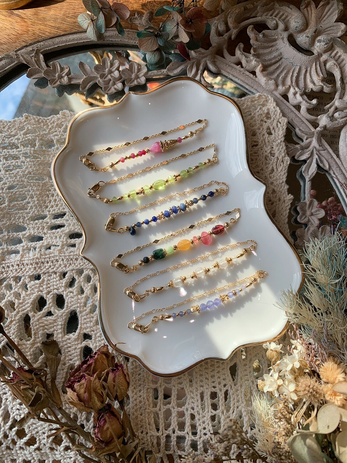 ｛誕生石細鏈｝7-12月