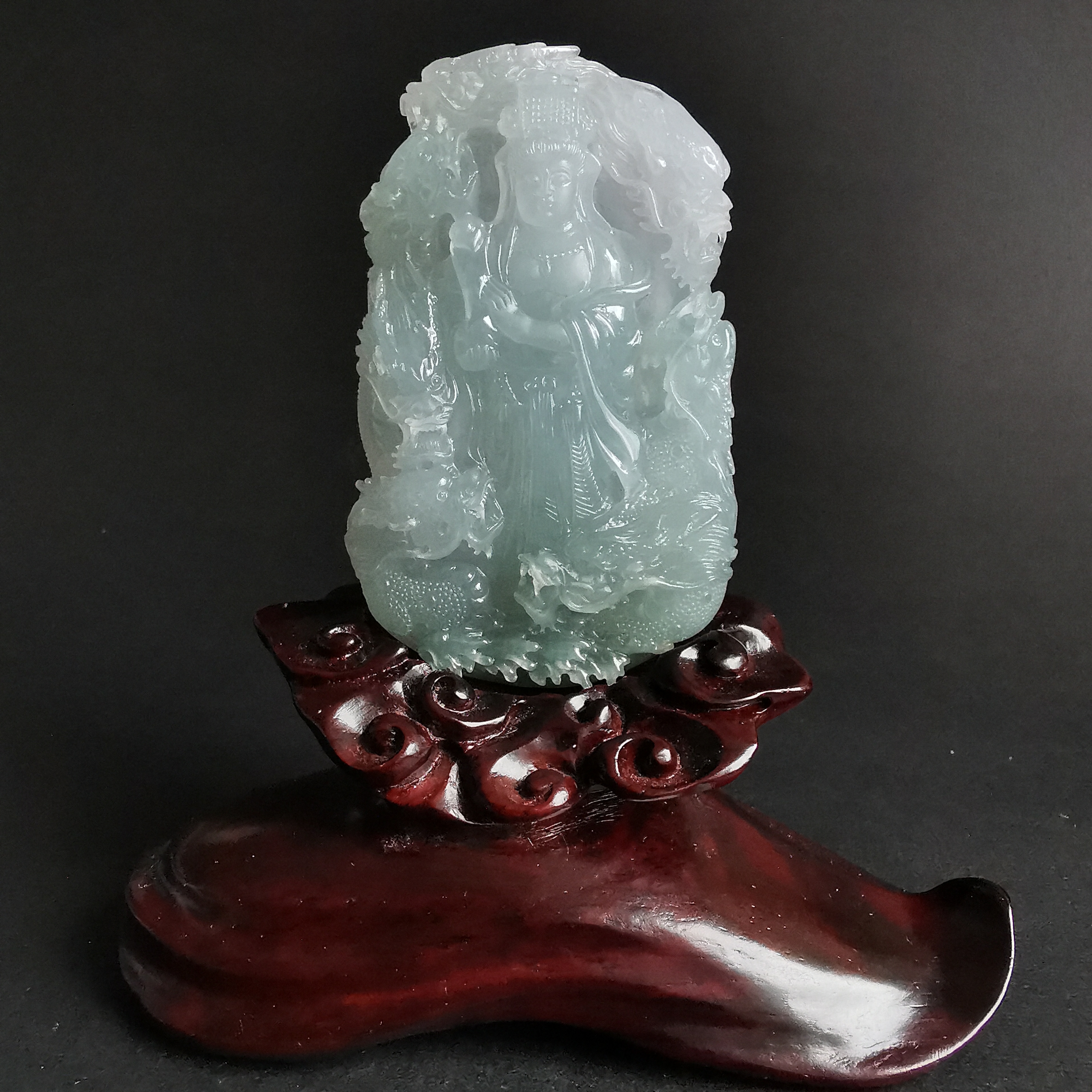 九龍媽祖, 天然翡翠A玉, 緬甸玉, Jade, Jadeite