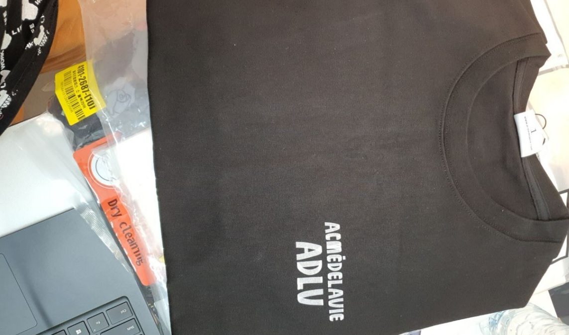 [S] ADLV LOGOPLAY MARKER BASIC LOGO SHORT SLEEVE T-SHIRT,BLACK/WHITE, ADLV21SS-SSLMKB-BWH (SAV40)