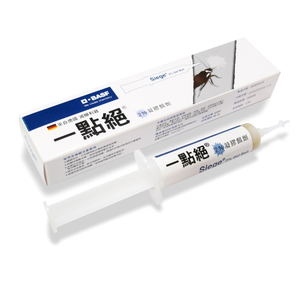 BASF 巴斯夫 - 【一點絕】殺滅蟑螂 / 曱甴 2％凝膠餌劑 30g (1支)【大支裝】