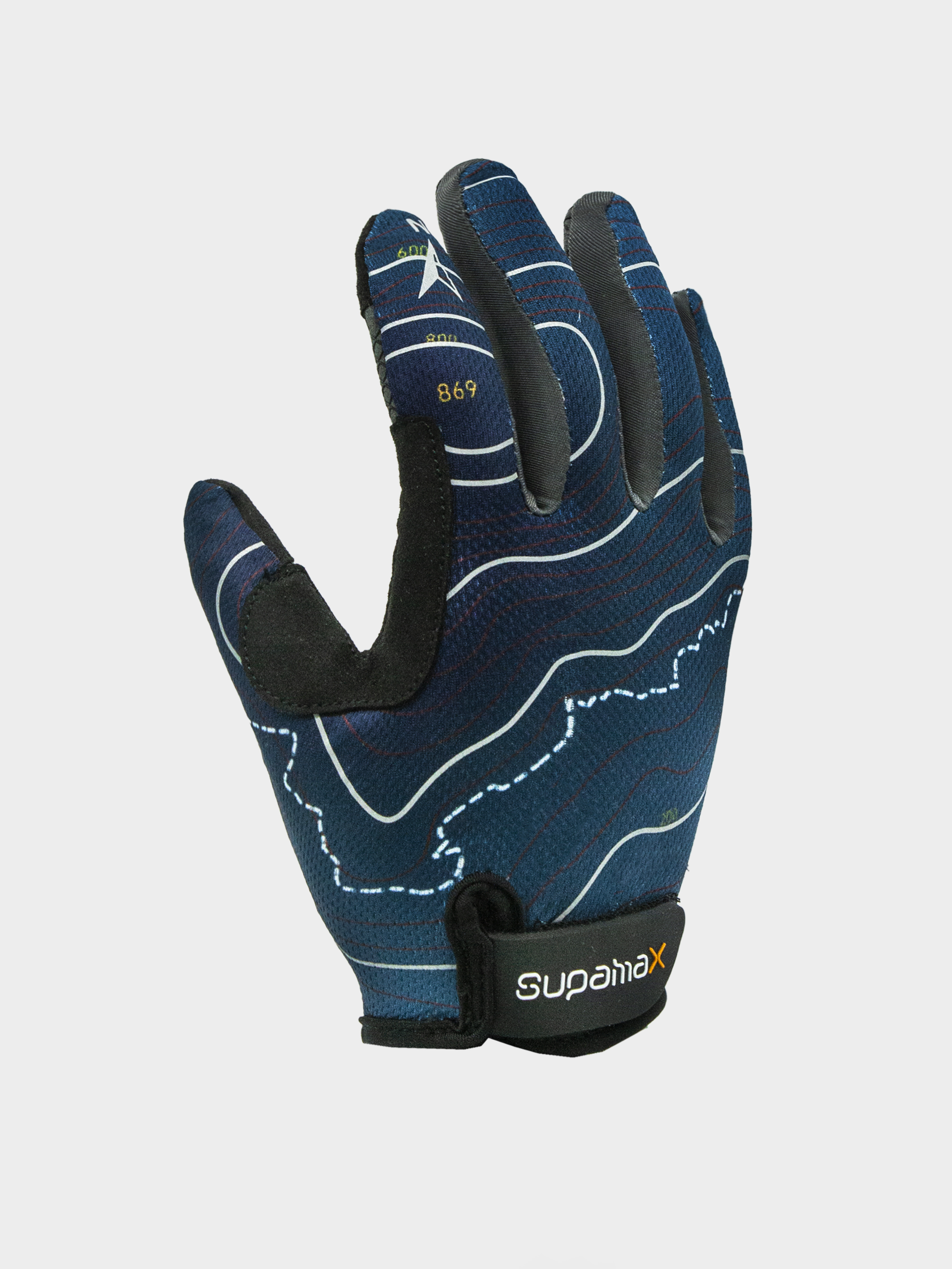 Mapping Full Finger Hiking Glove with Buckle