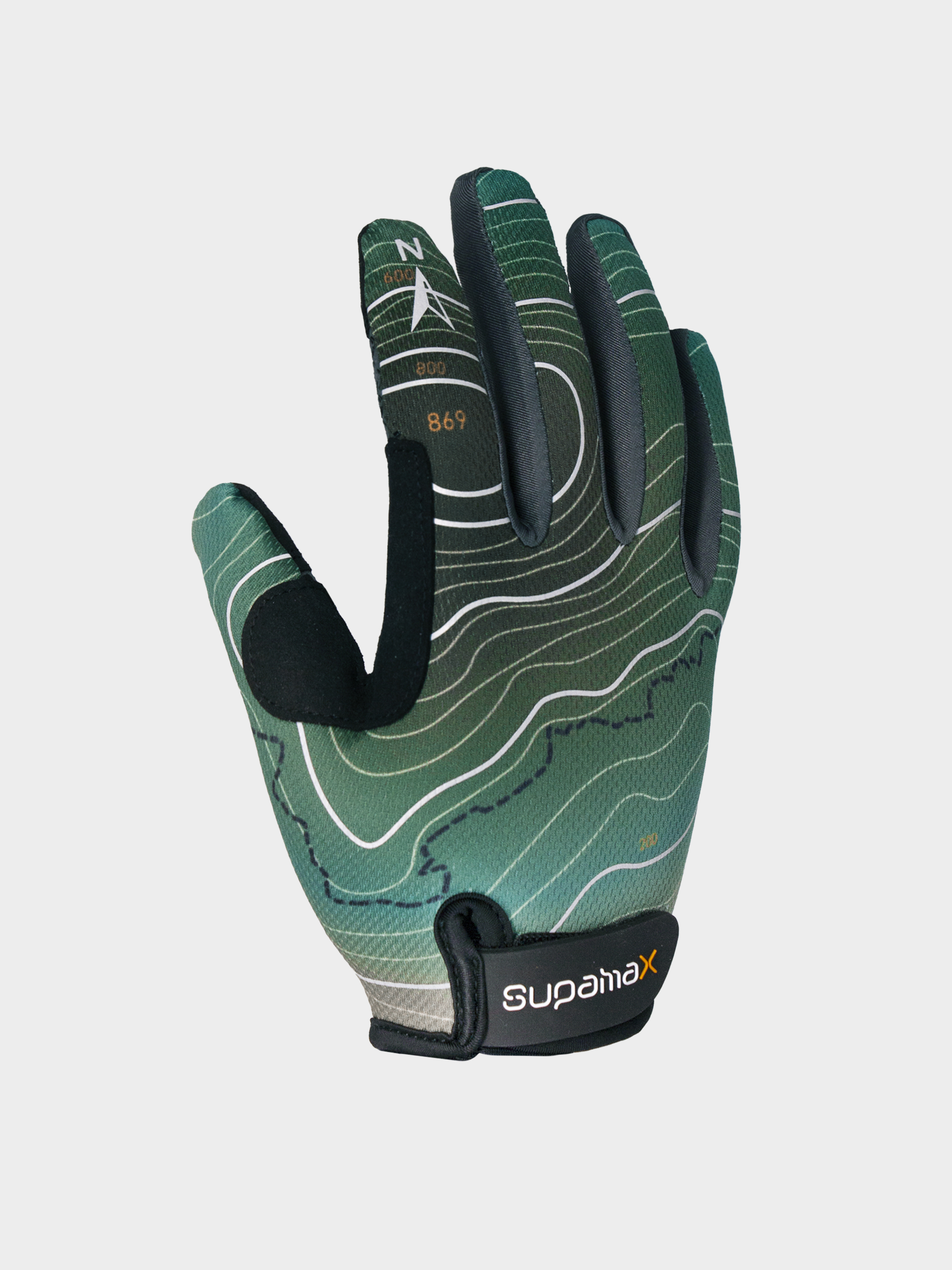 Mapping Full Finger Hiking Glove with Buckle