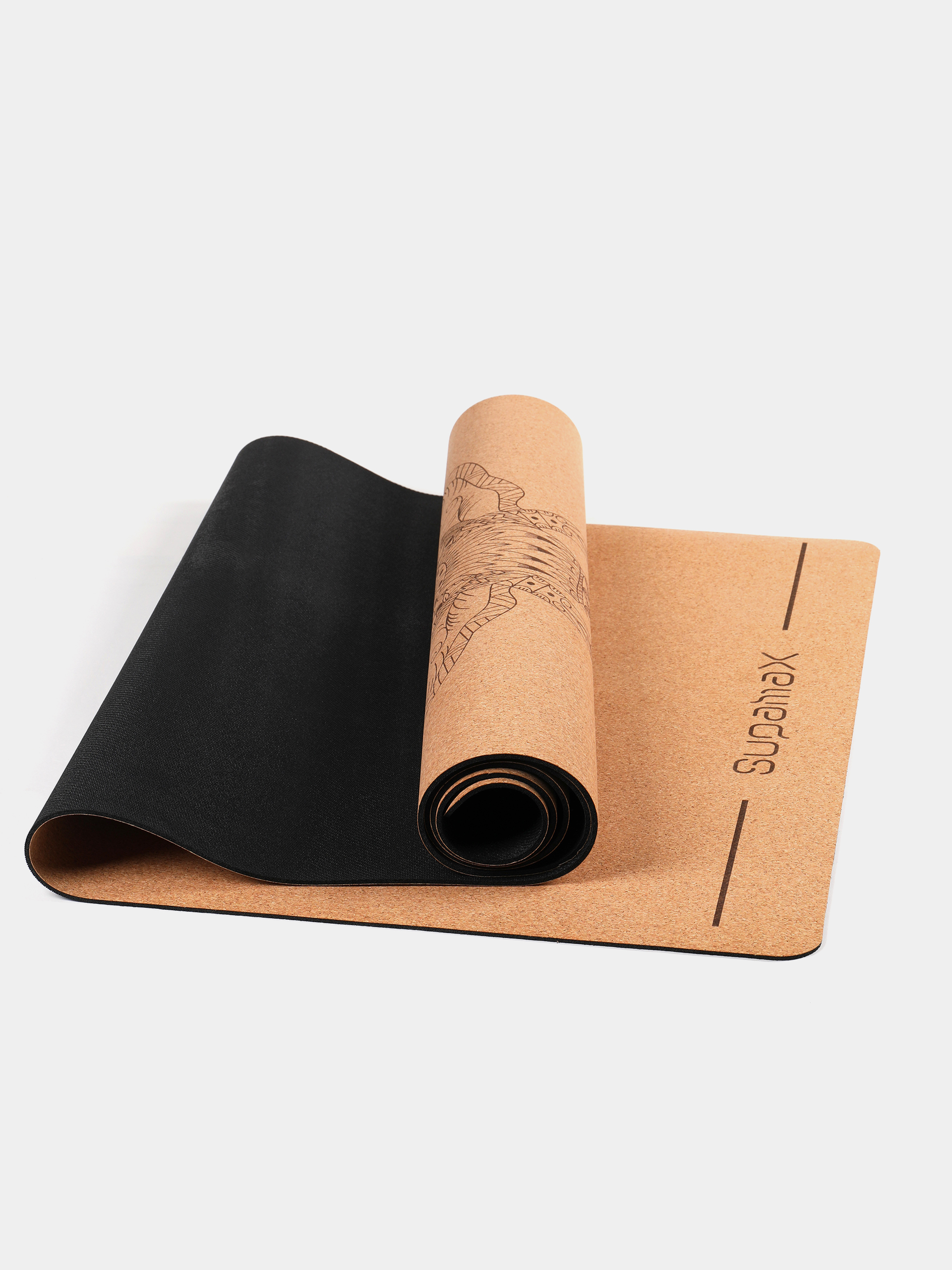 軟木鐳射瑜伽墊-大象款