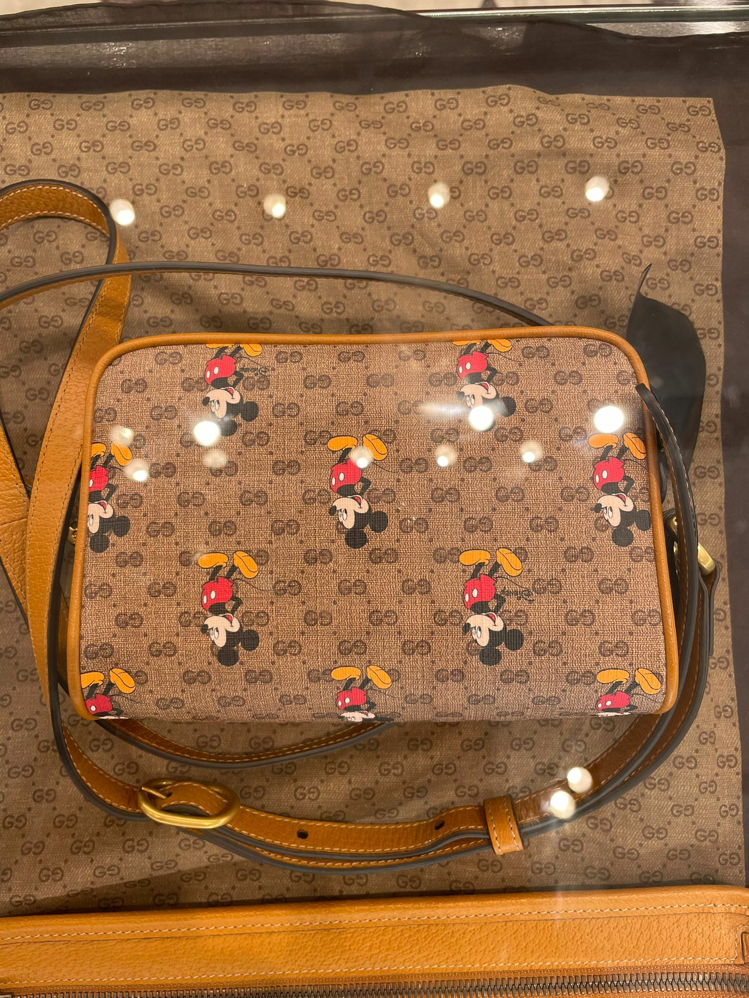 Gucci Sling Bag With Mickey Mouse Pattern