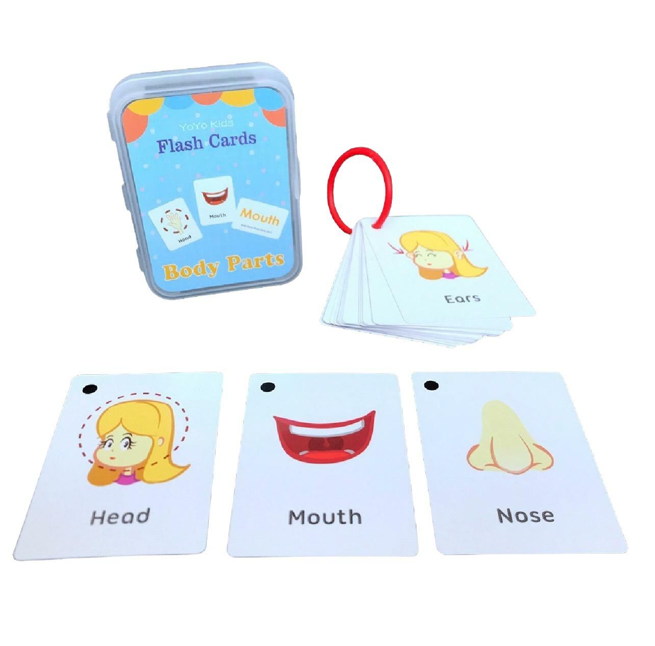 Flash Cards 早教英文單詞認字卡--Body Parts