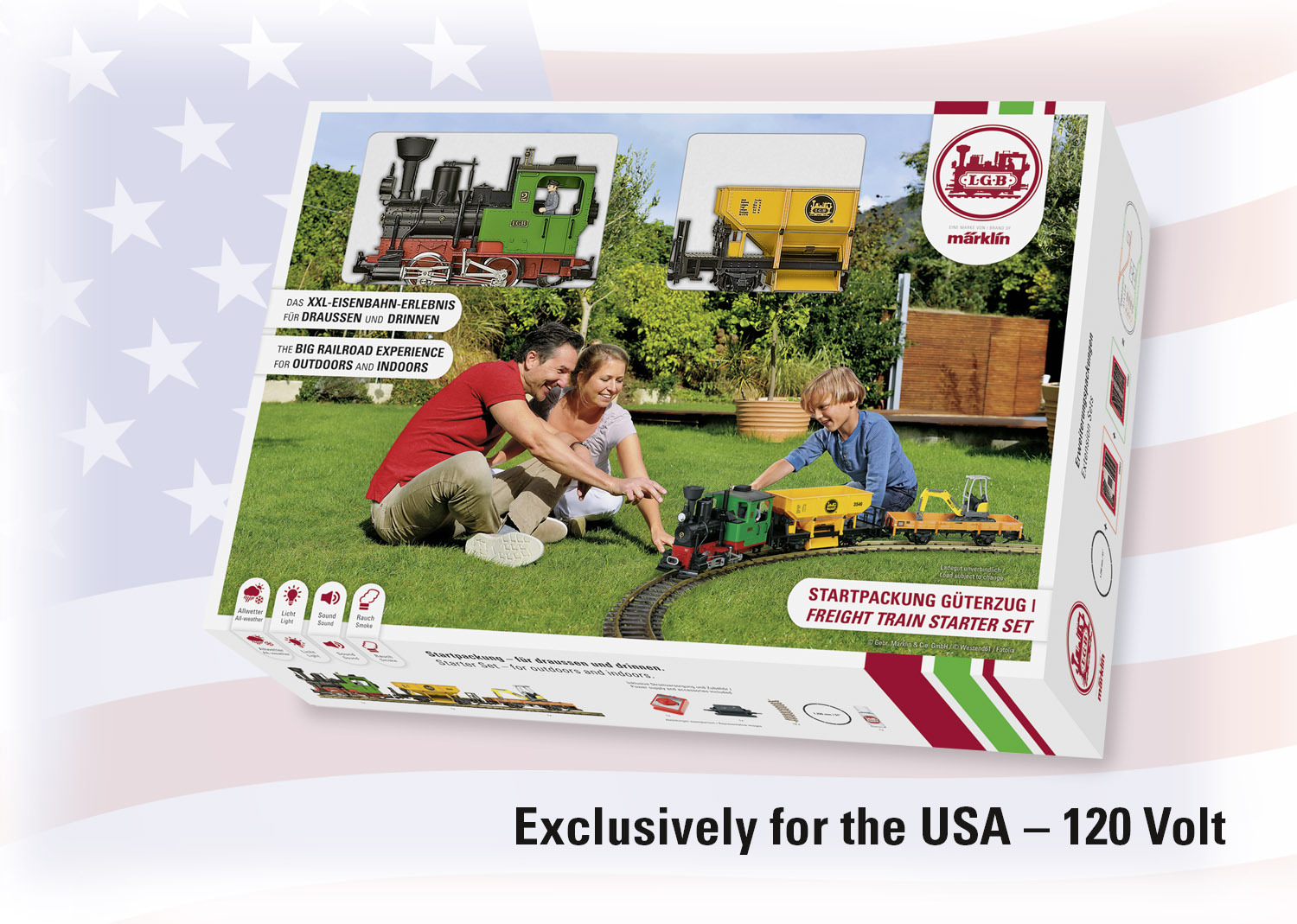 LGB 72403 G規 Work Train Starter Set 類比音效蒸氣車基本組