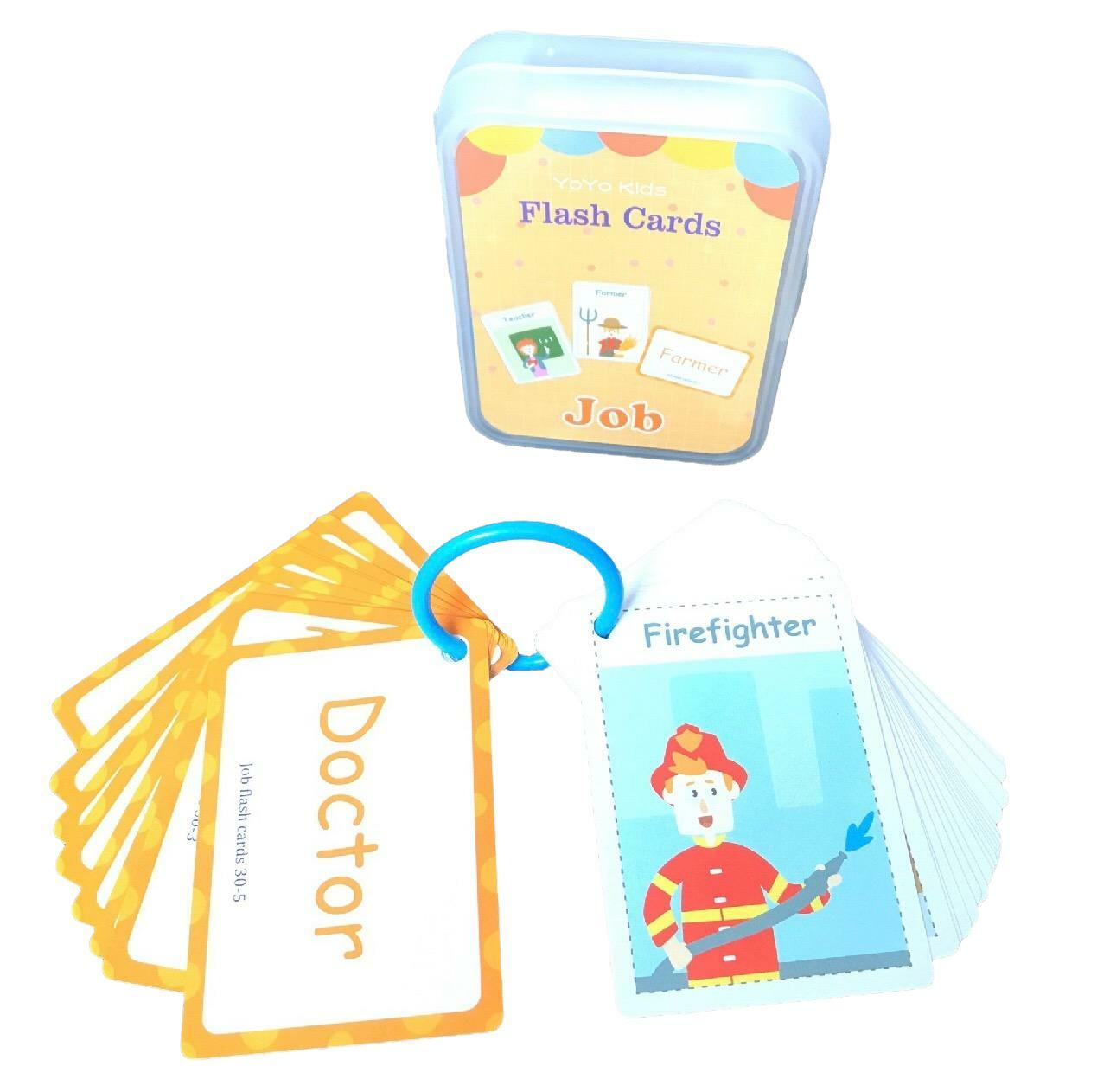 Flash Cards 早教英文單詞認字卡--Job