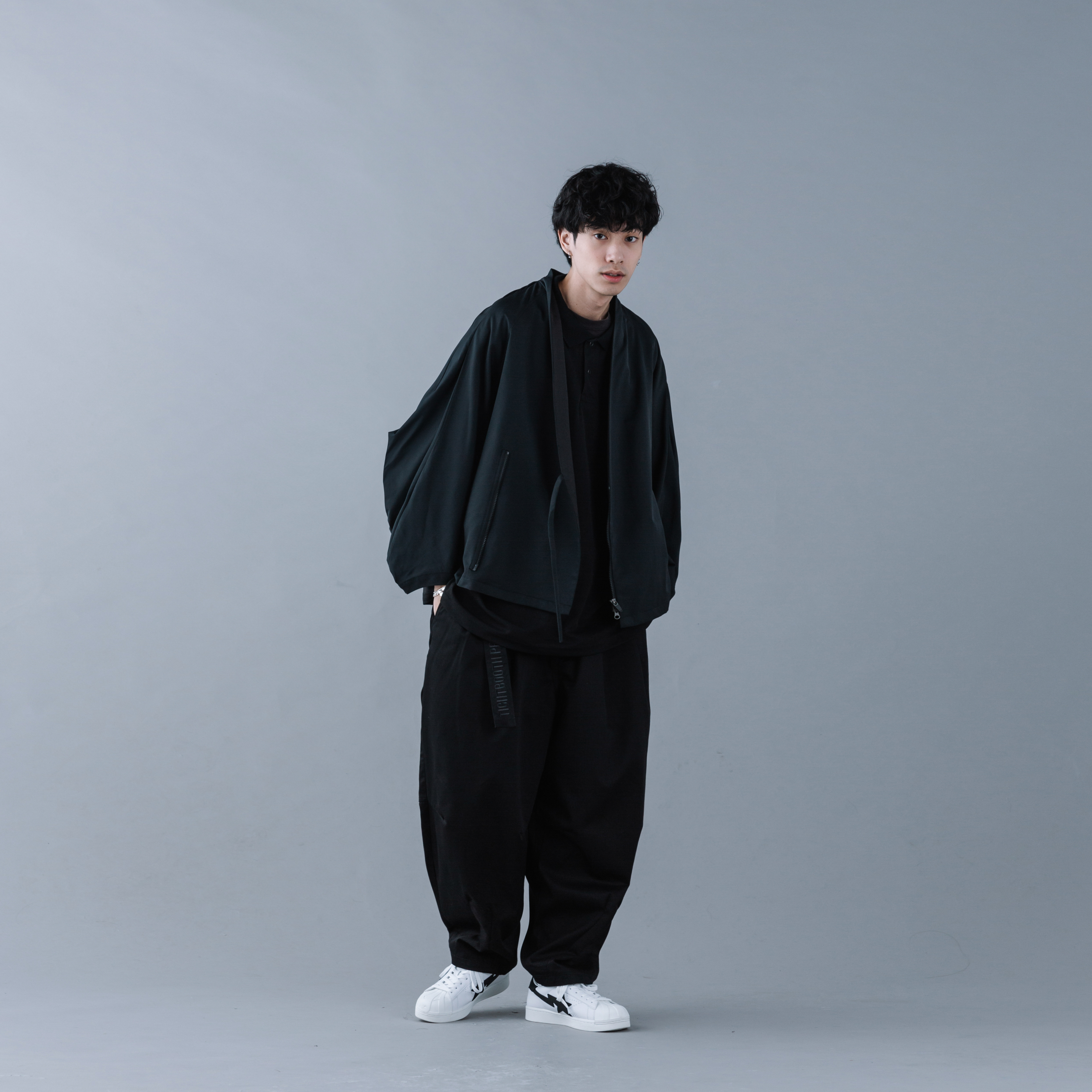 TIGHTBOOTH - Herringbone Balloon Pants - Black