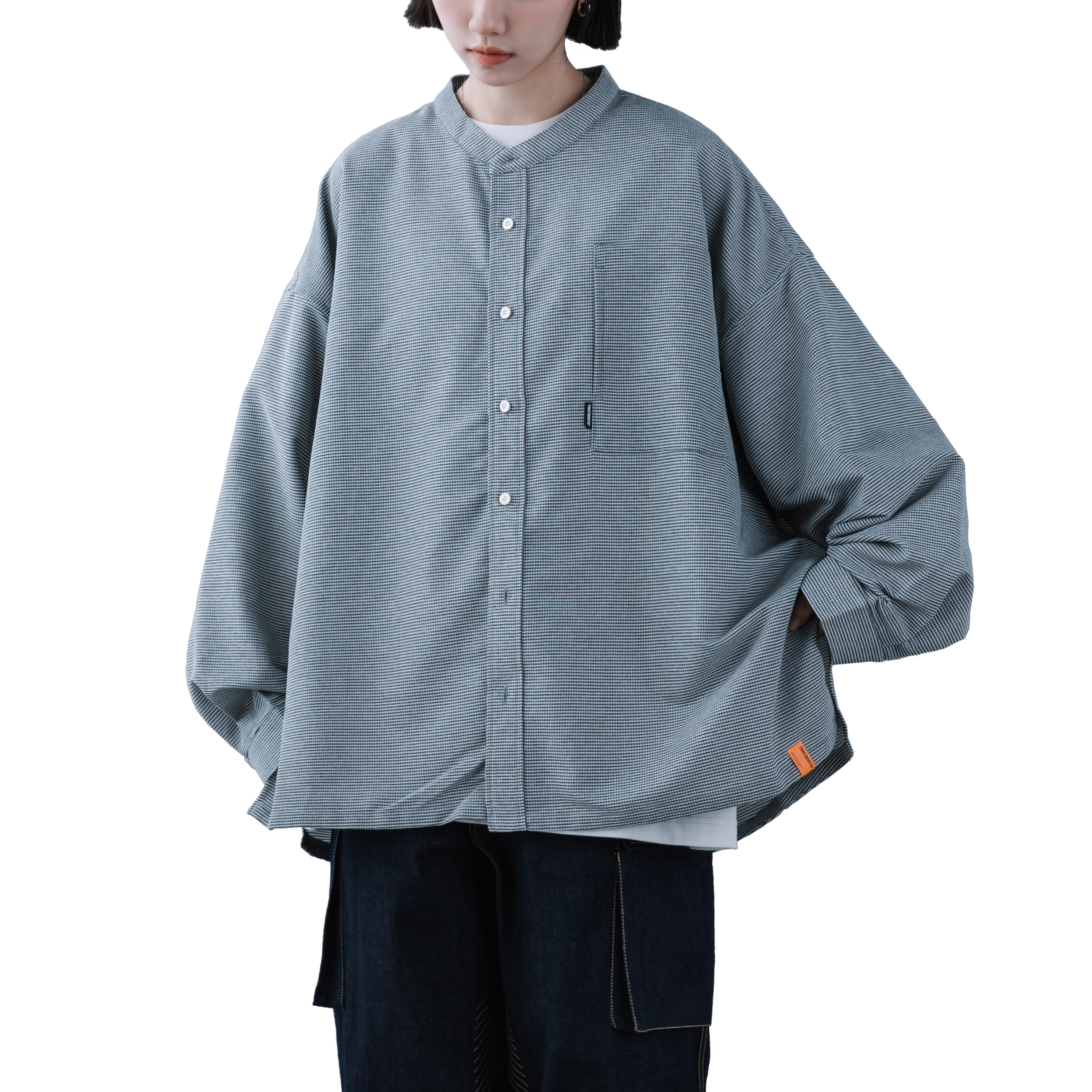 クーポン対象外】 TIGHTBOOTH - BAND COLLAR RIPPLE SHIRT agapeeurope.org