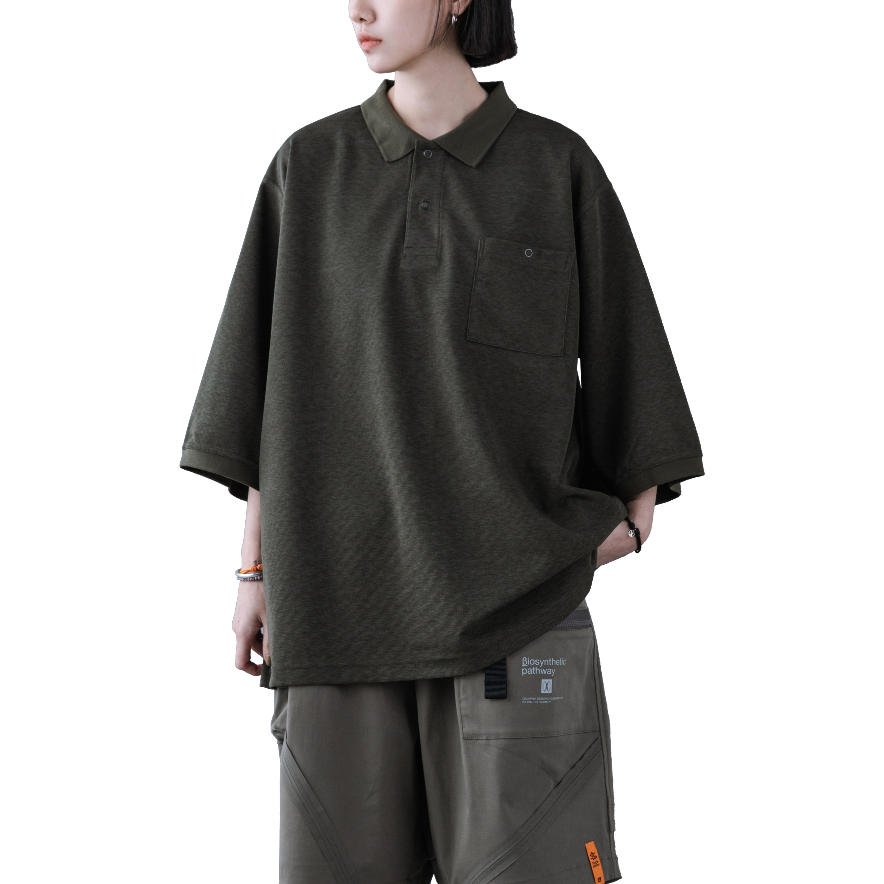 BURLAP OUTFITTER L/S B.B SHIRT PRINTED 大人も着やすいシンプル