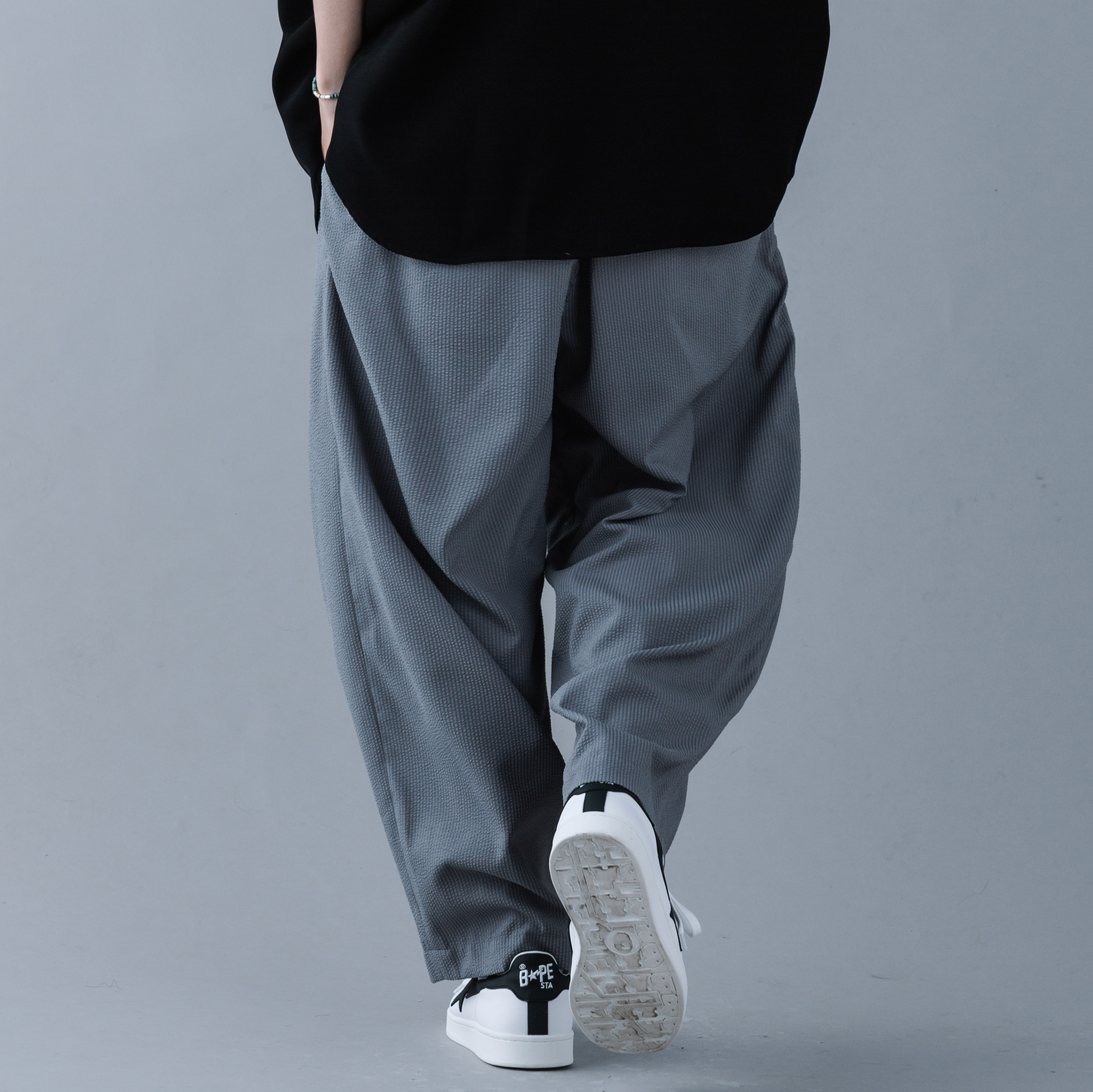 tightbooth SUCKER STRIPE BAGGY SLACKS - スラックス