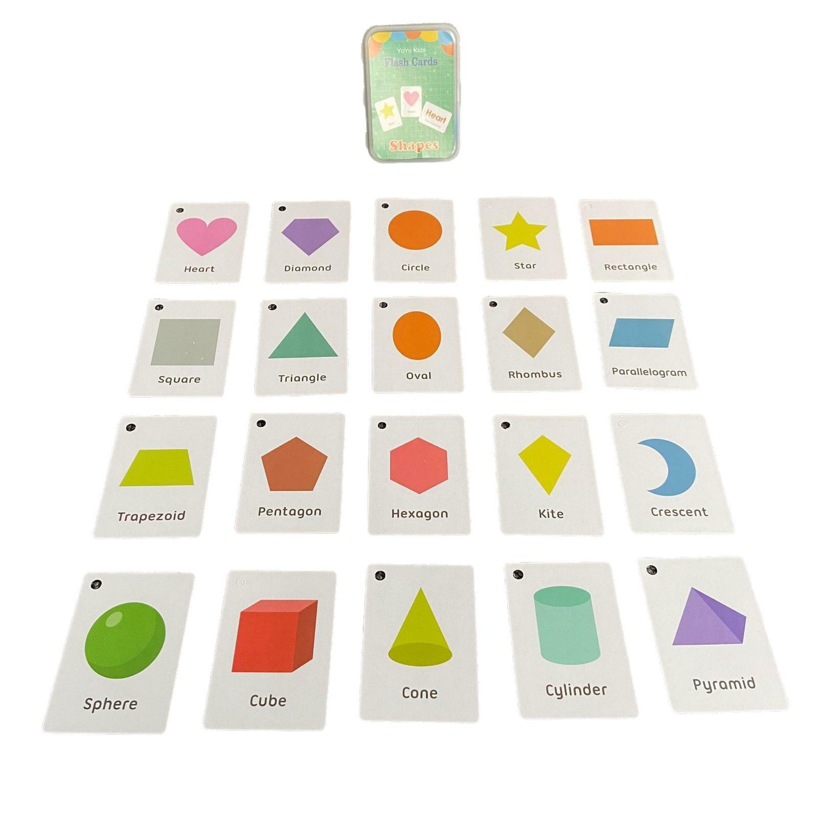 Flash Cards 早教英文單詞認字卡--Shapes