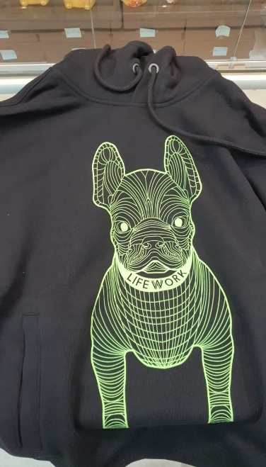 [S] LIFEWORK RADOC BIG LOGO HOODIE,DEEP BLACK, LW225HD99044 (SLW56)