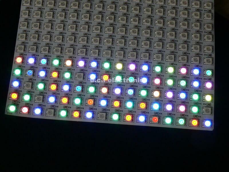 【UCI電子】(H-1) 柔性 全彩RGB 圖元屏 WS2812B SK6812 點陣顯示幕8x32 16x16