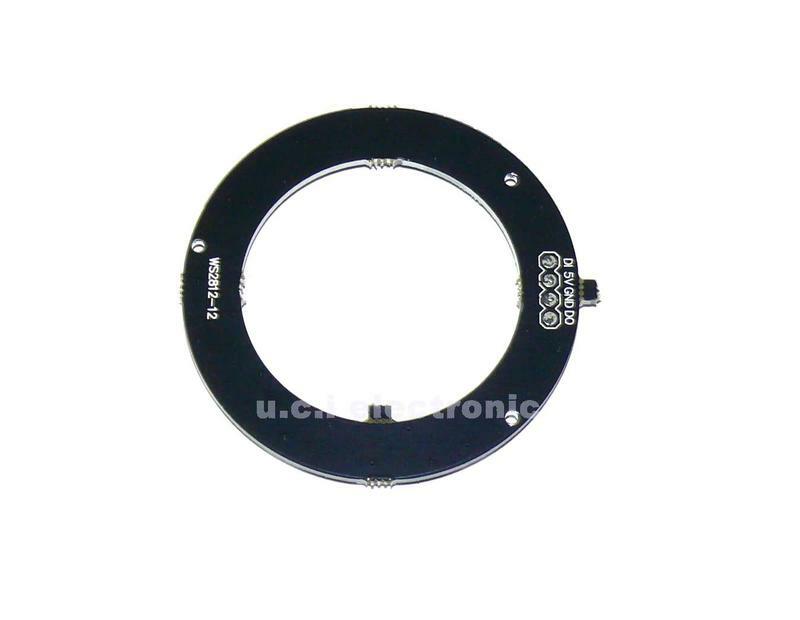 【UCI電子】(W-5) 12位 WS2812 5050 RGB LED 智慧全彩RGB環開發板   WS2812B