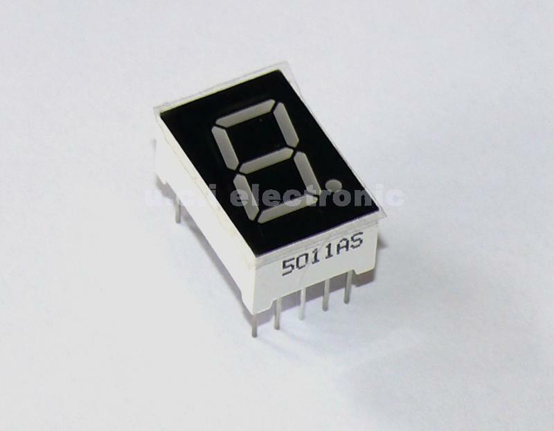 【UCI電子】 (B) 七段顯示器 1位元數碼管0.5英寸 共陰AS/共陽BS