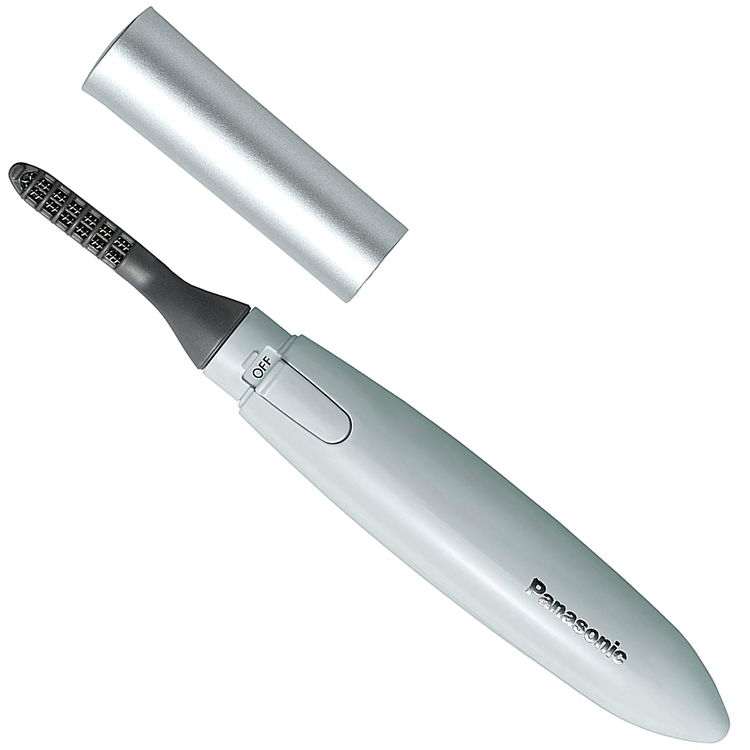 Panasonic - Natural curl electric eyelash curler (Gray Blue / Off White)