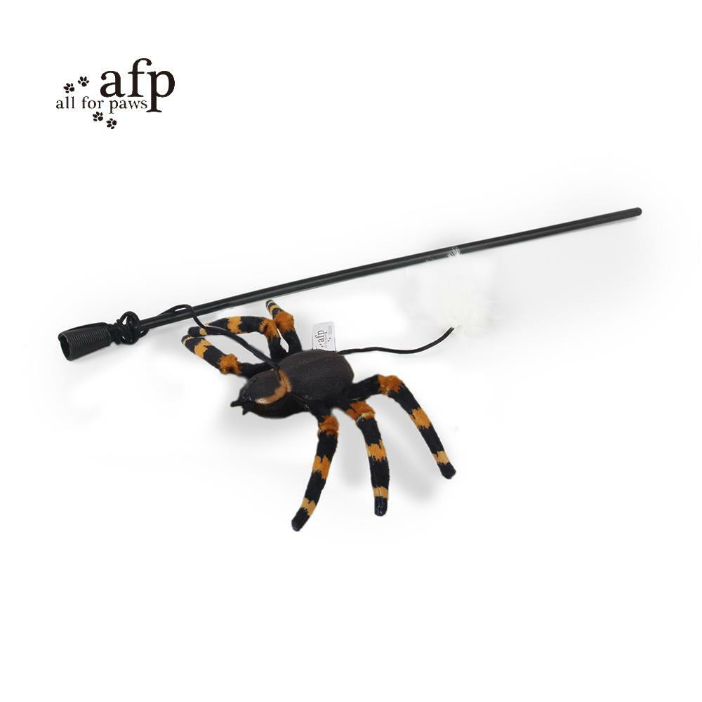 【all for paws】美國AFP貓用玩具 天性系列-魔蛛逗貓棒(顏色隨機)