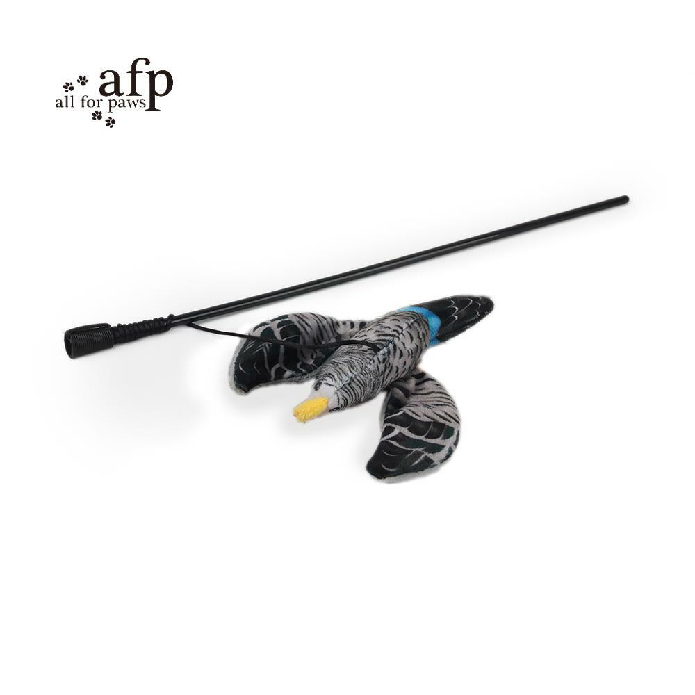 【all for paws】美國AFP貓用玩具 天性系列-飛鳥魔杖逗貓棒(顏色隨機)