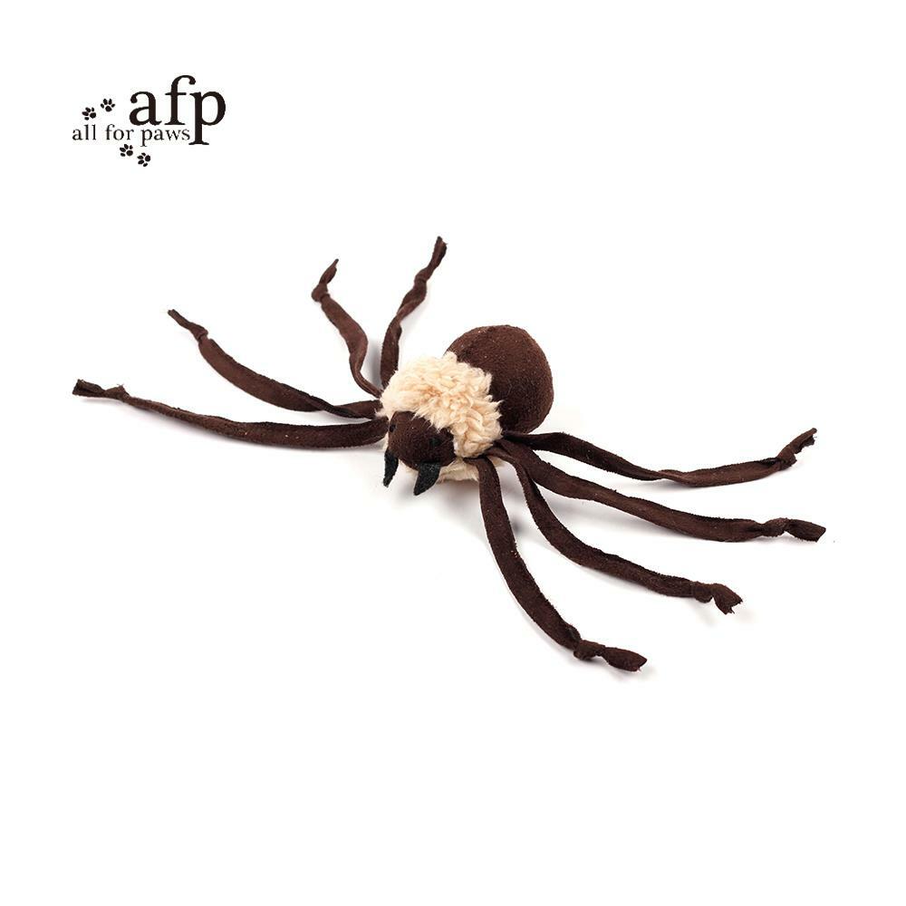 【all for paws】美國AFP貓用玩具 羔羊毛系列-乒乓蜘蛛(顏色隨機)
