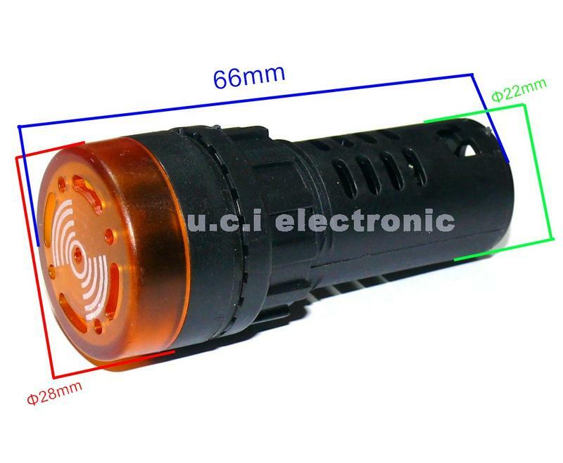 【UCI電子】(18-0) 閃光蜂鳴器 交直流24v12v 響亮斷續帶燈LED聲光報警器