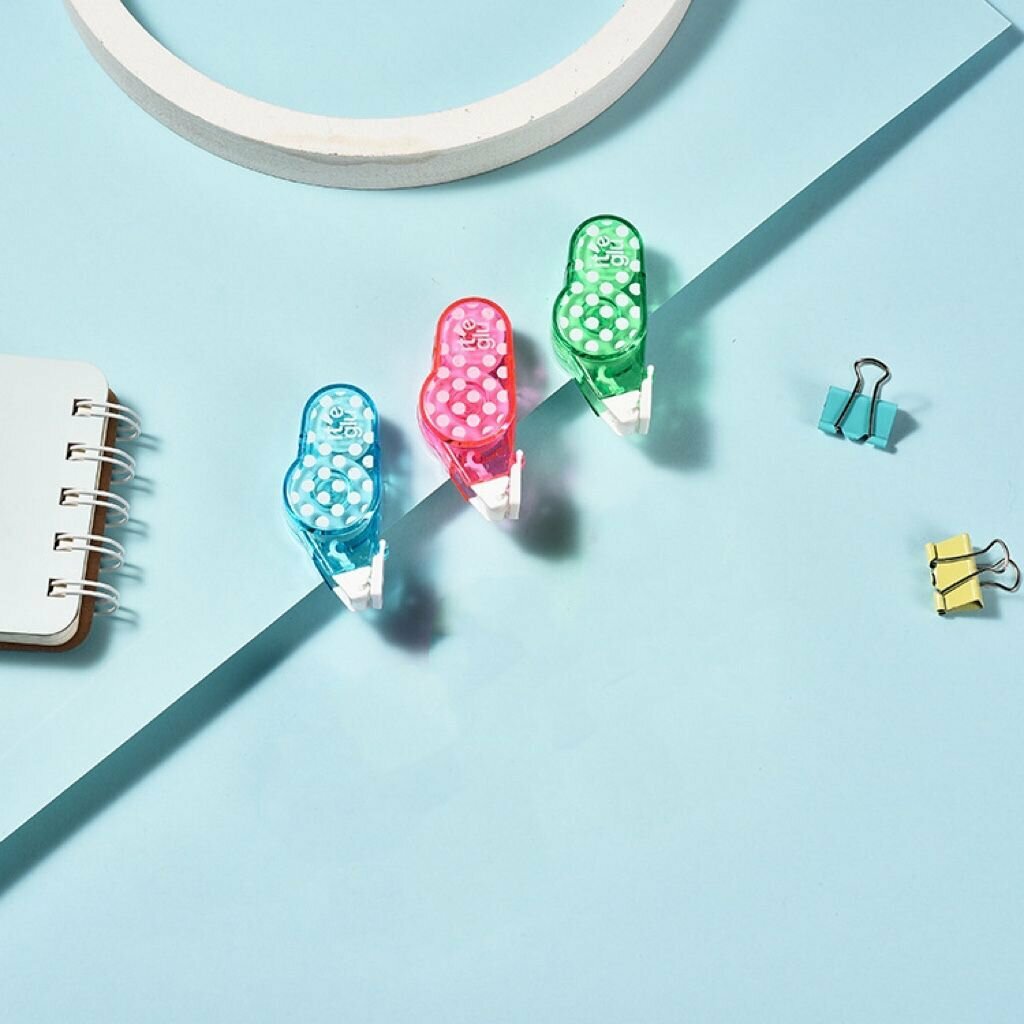 糖果色系點點雙面膠︱迷你設計方便攜帶︱學生DIY雙面膠  (3款顏色/3個入)