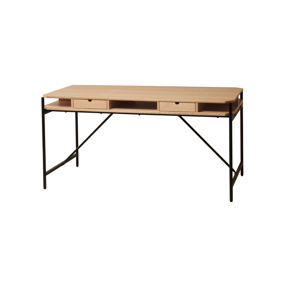 【日本KOEKI】工業風抽屜木質長桌 140cm GLM-DT140