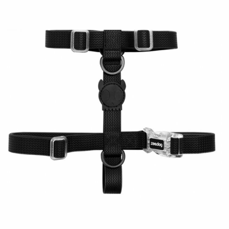 Zeedog -果凍防水款H型胸背(黑色）