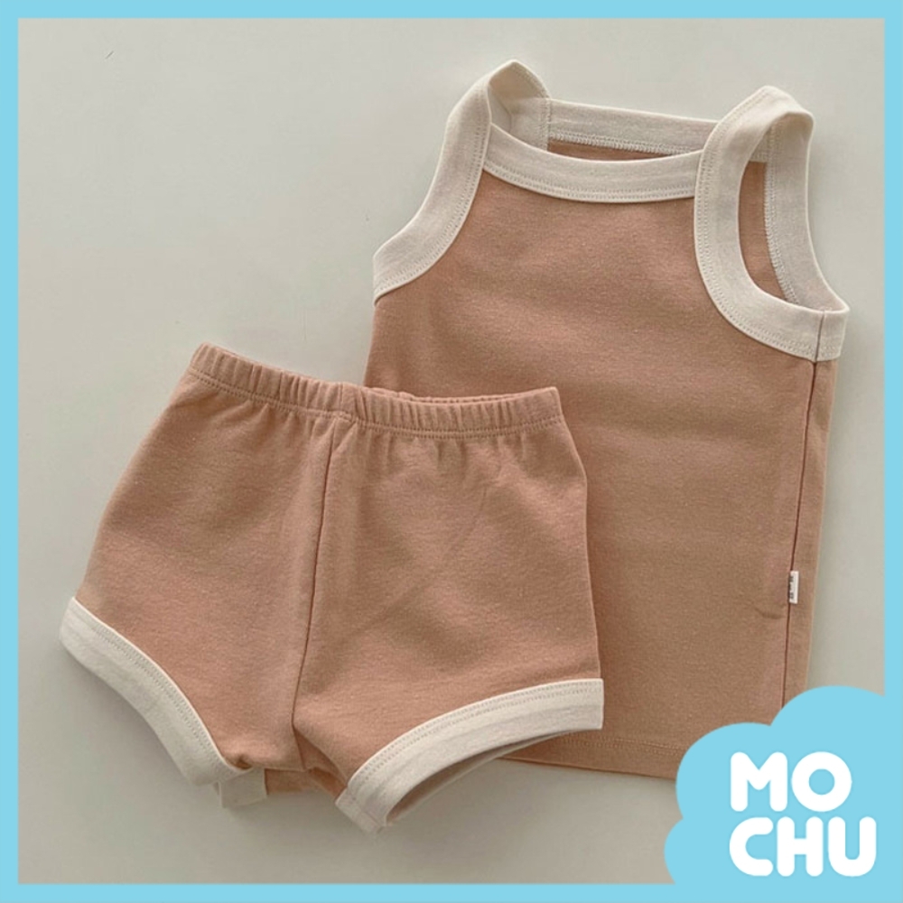 純色吊帶背心套裝(六色)