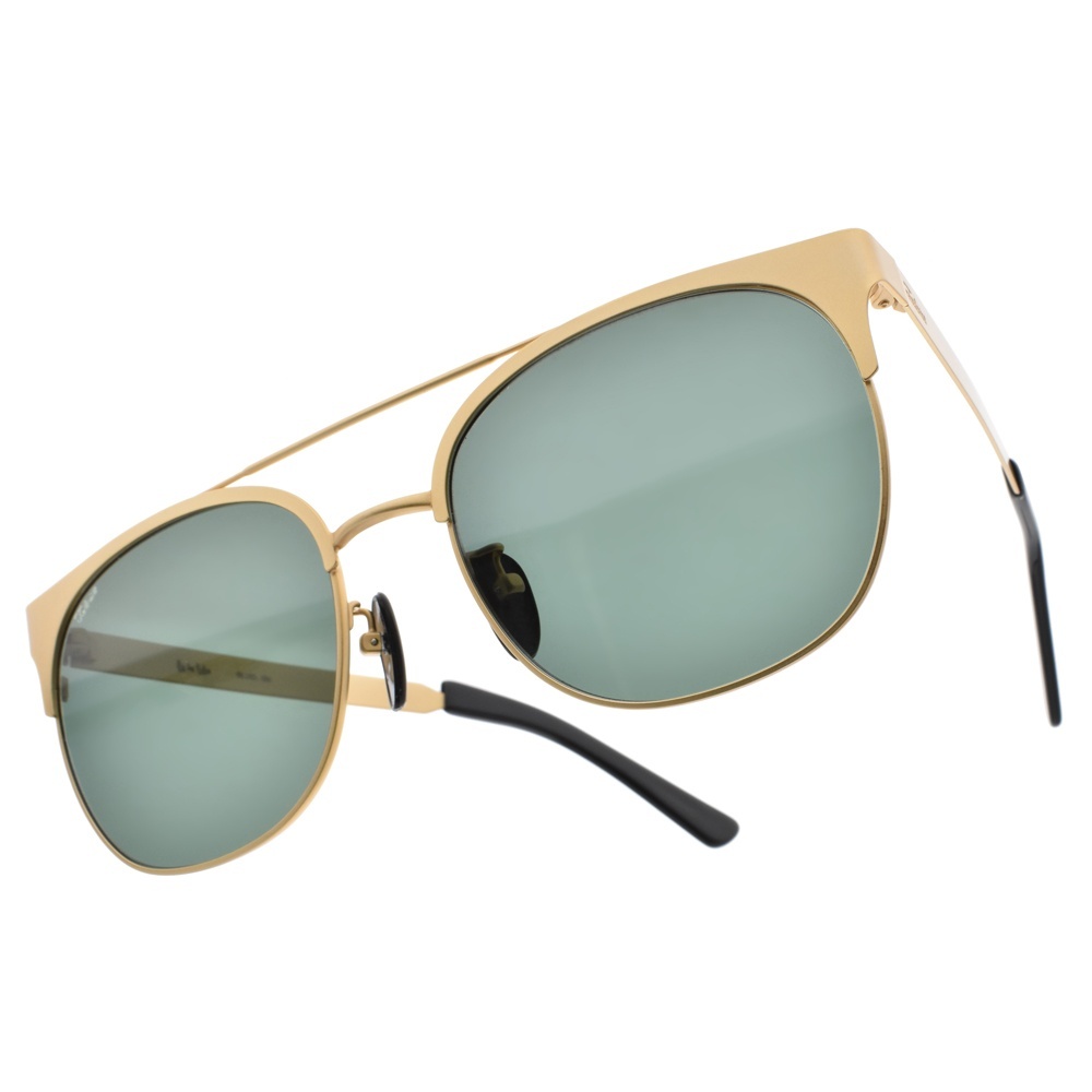 【FAKE ME】SILVIO GLD 韓系復古流行雙槓方框太陽眼鏡