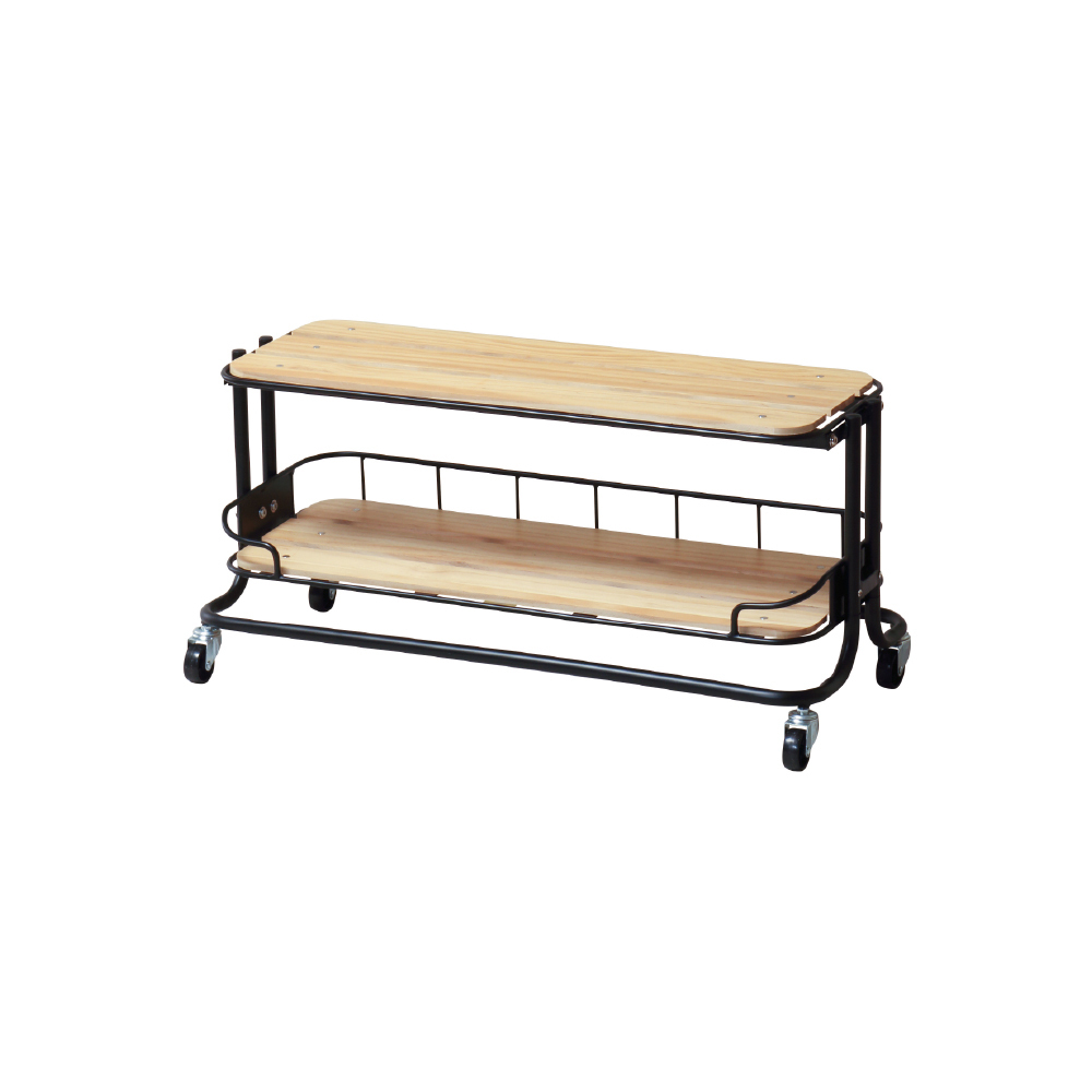 【日本KOEKI】工業風移動式電視櫃 BCLB-840（BK）