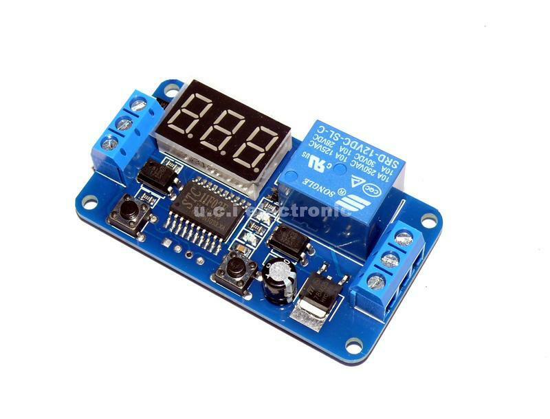 【UCI電子】(14-0-j) 延時 通斷 接通 斷開 外部觸發延時模組 12V繼電器模組 時間可調