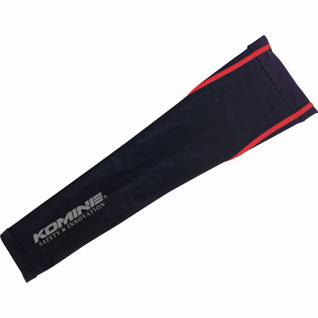 KOMINE AK-313 BLACK/RED 黑紅 涼感 袖套