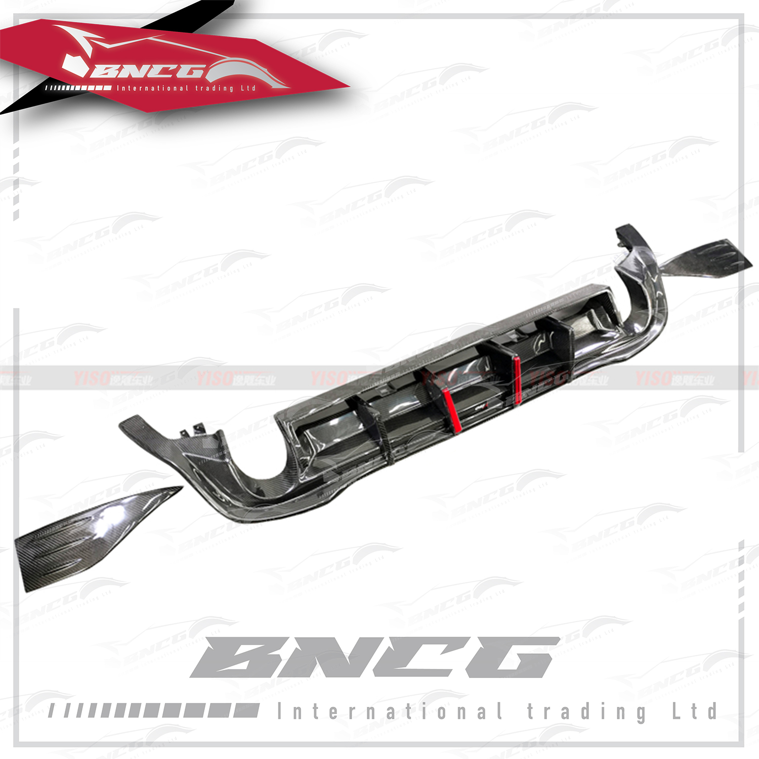 福斯 Volkswagen Golf 8 GTI 碳纖維 外觀件 空力套件 Yiso V3款 後下巴 後導流 含包角