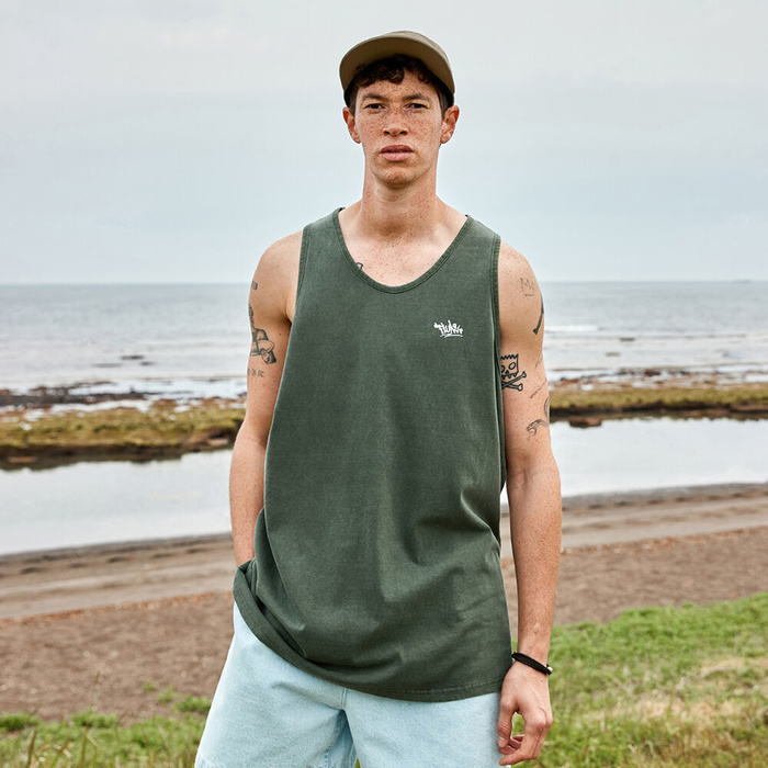 Fluke Slam Logo Pigment Sleeveless FSL105