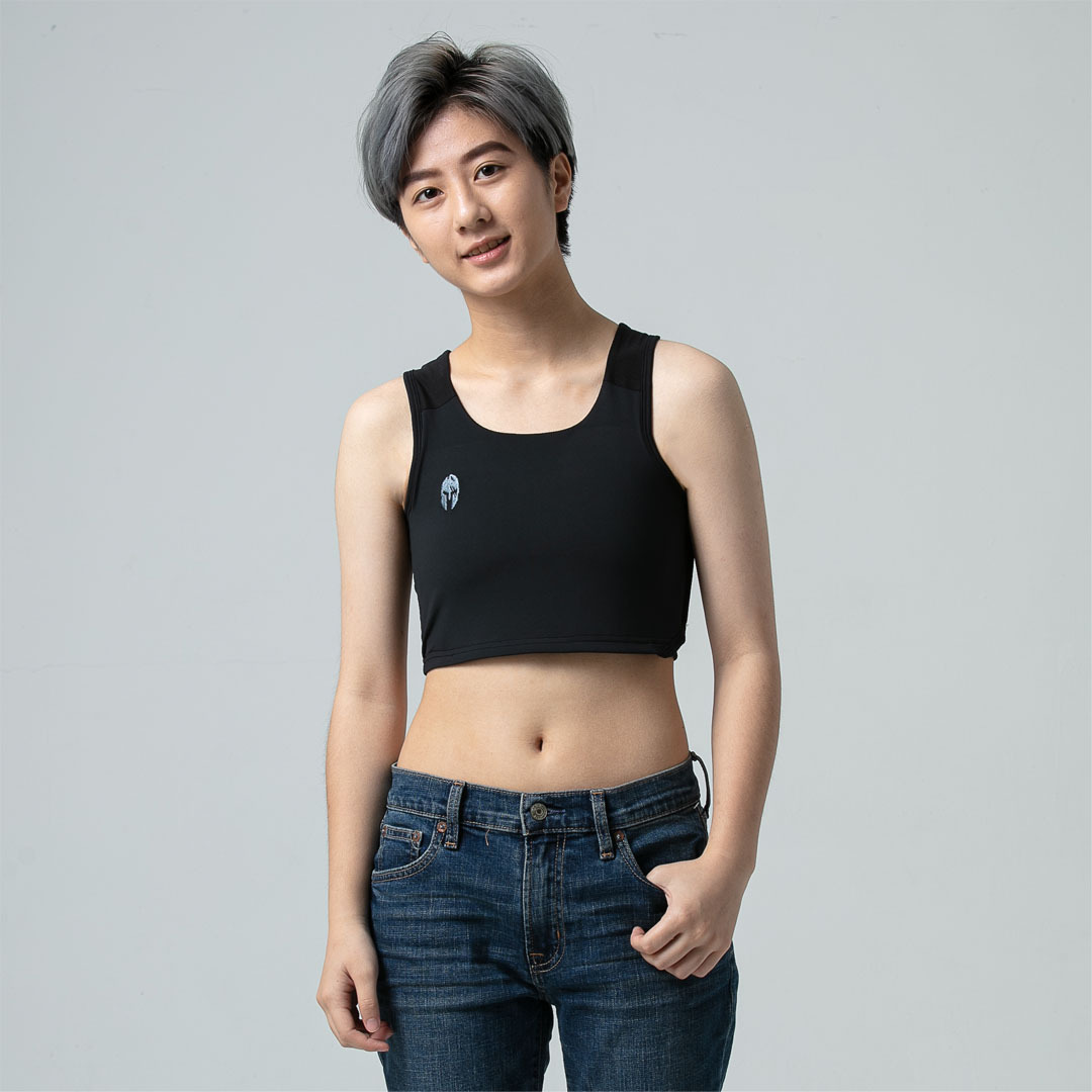 紅點設計獎-空氣流親膚透氣束胸-排鉤款-黑色