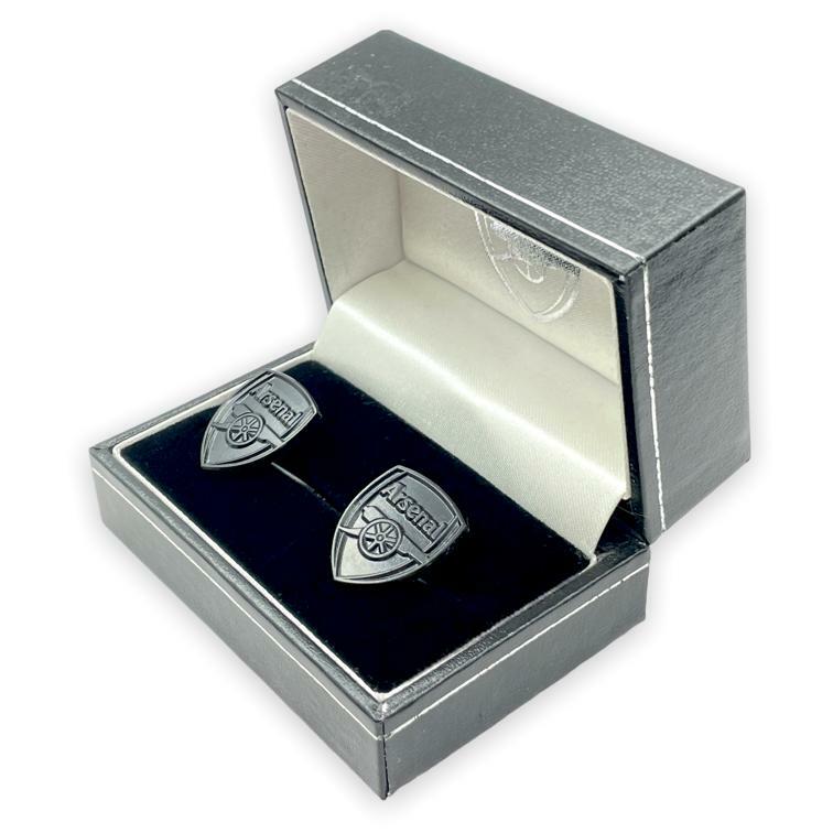 阿仙奴全黑鋼色會徽袖口扣