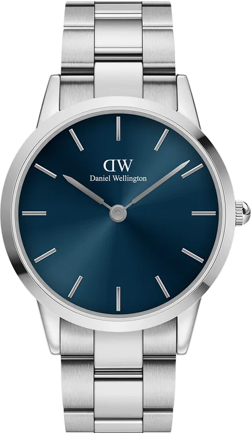 萬年鐘錶 - DW - Daniel Wellington   ICONIC LINK 系列  錶徑 : 40mm  藍面經典簡約時尚男錶  DW00100448