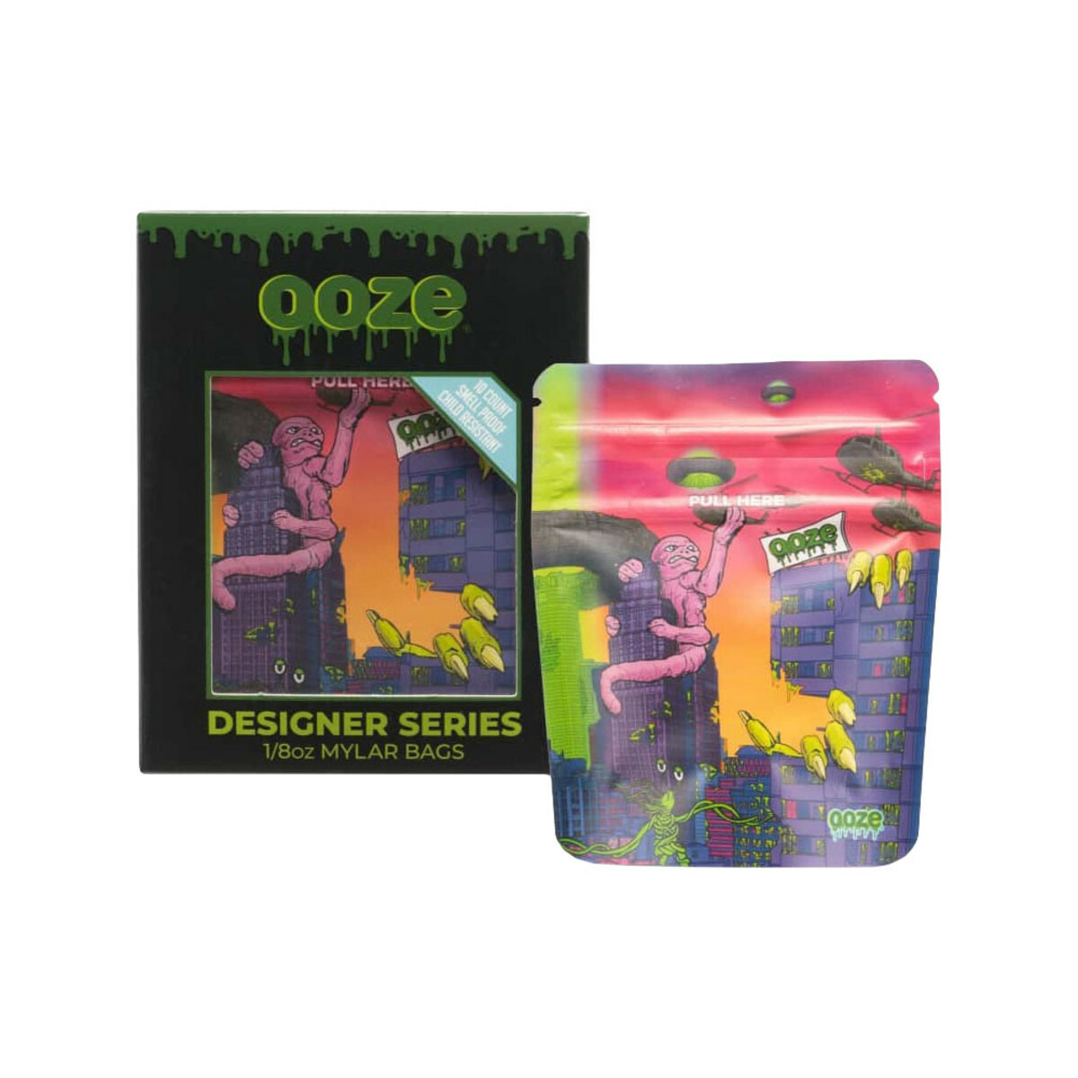 OOZE DESIGNER SERIES MYLAR BAG - 10 PACK