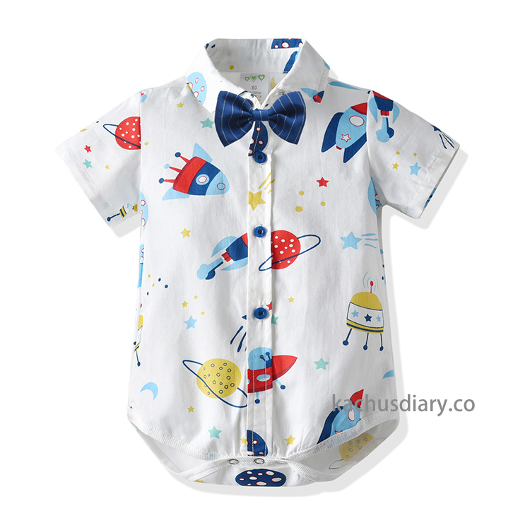 太空印花包屁衣