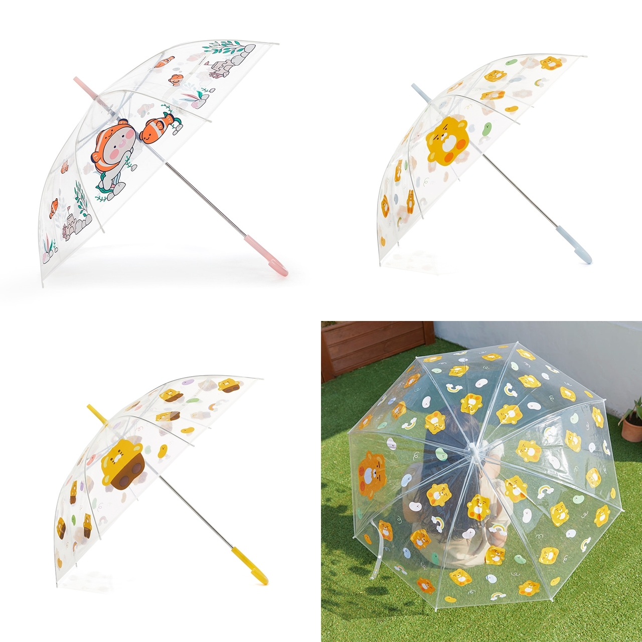 韓國直送 🇰🇷KAKAO FRIENDS 透明直傘 - Apeach/Ryan/春植