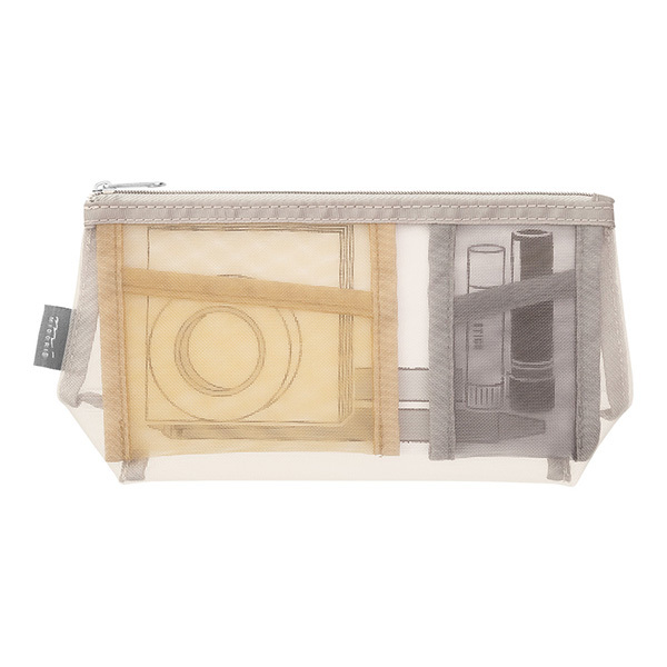 多功能網眼寬底分隔收納袋 / MIDORI 日本