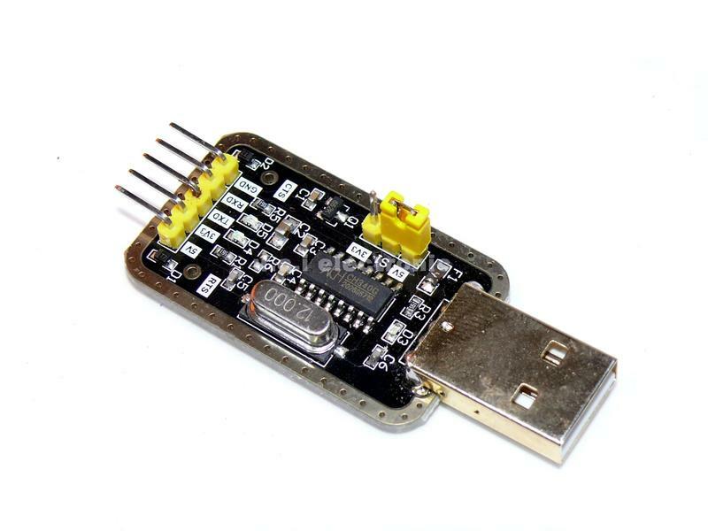 【UCI電子】(12-5) 土豪金CH340G USB-TTL轉接板模組 串口轉TTL編程器 工控板 開發板