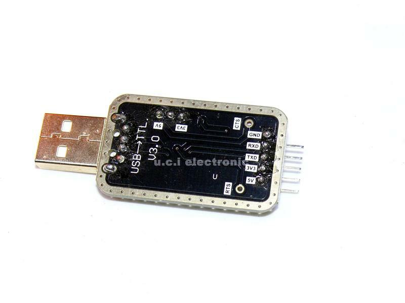 【UCI電子】(12-5) 土豪金CH340G USB-TTL轉接板模組 串口轉TTL編程器 工控板 開發板