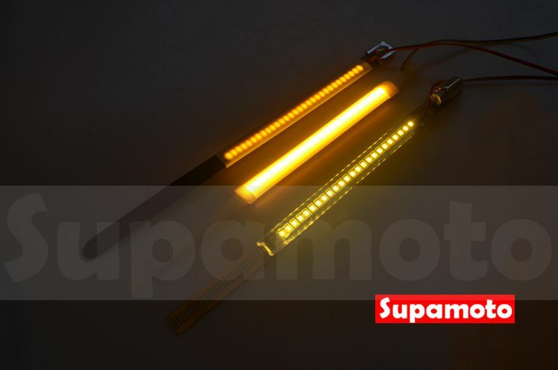 -Supamoto- 前叉 環型 LED 方向燈 隱藏 前避震 後避震 導光條 環形 重機 復古 極簡 咖啡