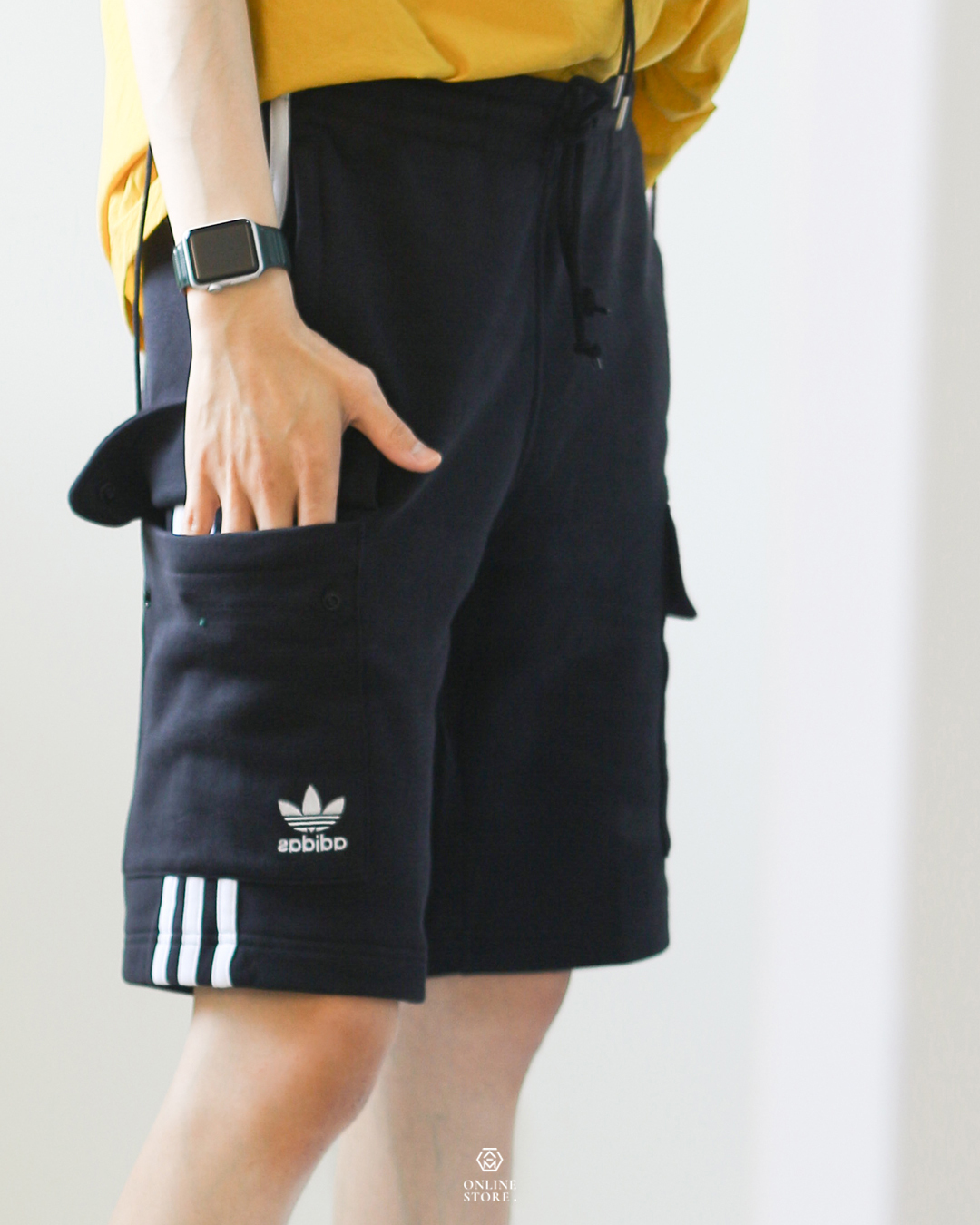 adidas Originals Adicolor 3-Stripes Cargo Shorts 三線工裝棉短褲 (HB9542)