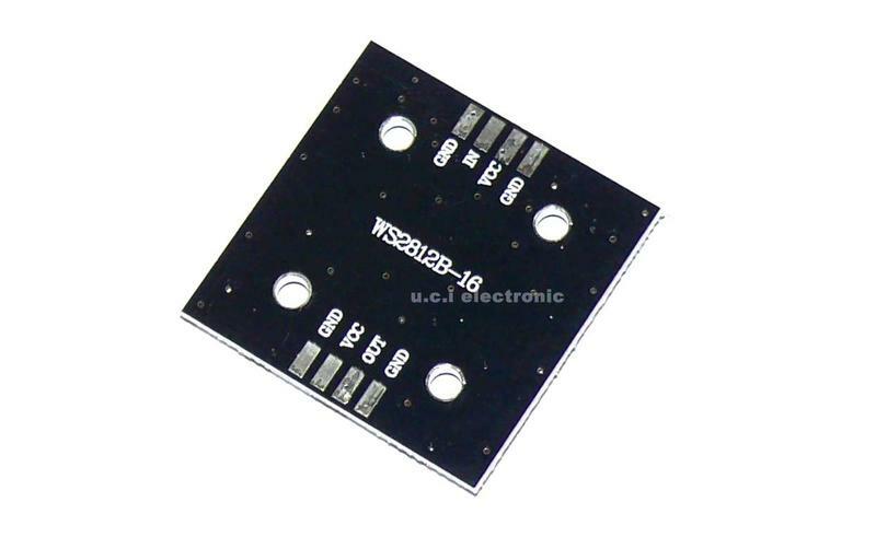 【UCI電子】(16-0-a) WS2812B-4*4位 RGB LED 全彩驅動16位元彩燈開發板 LED模組