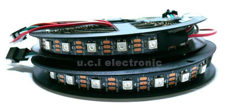 【UCI電子】(X-2) RGB 5V燈條 WS2812B WS2813B 一米60燈一卷5米 2812 2813