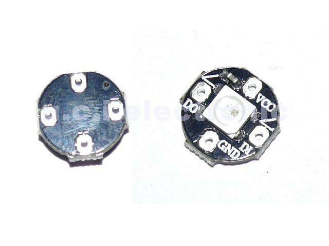 【UCI電子】(F-1) 1位 圓形 WS2812B RGB LED 全彩驅動 彩燈 智能控制模塊
